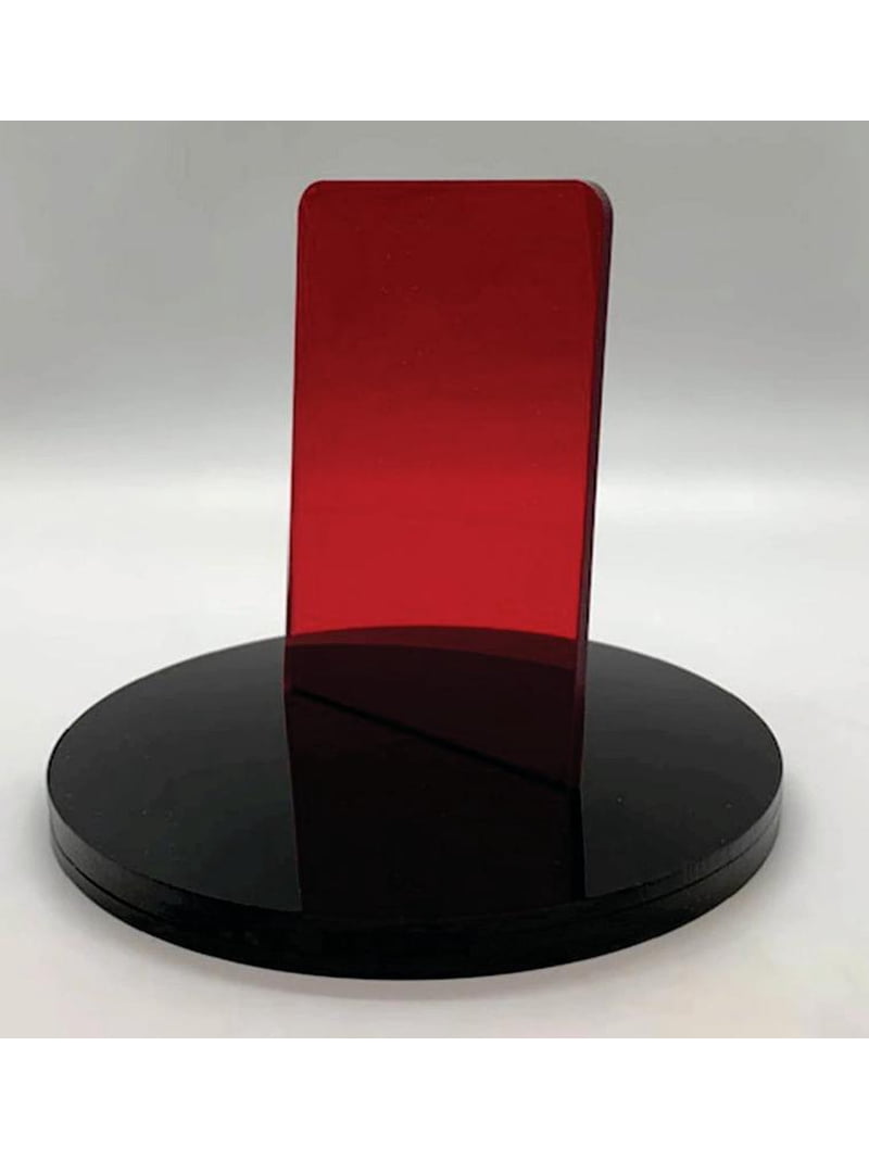 Acrylic Letter Z Times, 10'' Tall Transparent Red Custom Acrylic