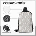 thumbnail image 3 of Sigee Rabbit And Heart for Dual Pocket Sling Backpack Hiking Daypack Multipurpose Cross Body Chest Bag, 3 of 8