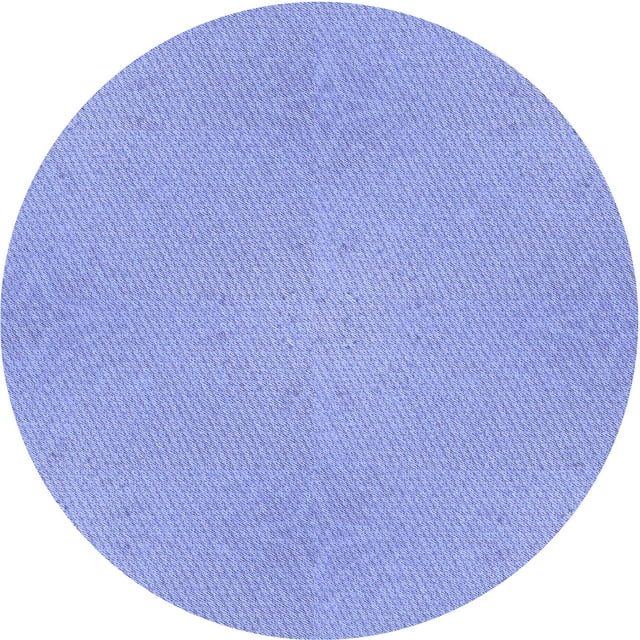 Ahgly Company Tapis Rond Lavable en Machine Intérieur Transitionnel Bleu Ardoise Clair, 8 Pieds Rond