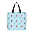 thumbnail image 1 of Fotbe Syringe And Red Cross Bolsa Tote con Estampado para Mujer, Bolsos con Cremallera, Bolsa de Hombro Casual de Gran Capacidad con Bolsillos Internos, 1 of 7