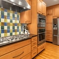 thumbnail image 5 of DEWOO Thick Square Kitchen Peel and Stick Backsplash Mosaic Tiles Square Self Adhesive Wall Tile Checkerboard Checkered Stickers,Multicolor (10-Sheet,12"x12"), 5 of 13
