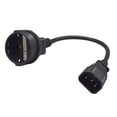 thumbnail image 3 of IEC320 C14 Male to Europe Female Power Cable Low Resistance for Ups Pdu CUTICAT Cable de energía, 3 of 8