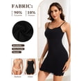 thumbnail image 4 of Vaslanda Shapewear Slips for Under Dresses Lace Cami Slips Tummy Control Body Shaper Seamless Full Slip Under Dress, 4 of 6