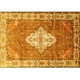 thumbnail image 1 of Ahgly Company Indoor Rectangle Medallion Yellow Traditional Area Rugs, 2' x 3', 1 of 4