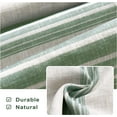 thumbnail image 5 of DriftAway  Chris Vertical Striped Pattern Linen Textured Blackout Window Curtain Valance Green 52" width x 18 " length, 5 of 7