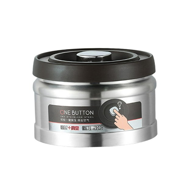 Recipiente para café de acero inoxidable, fácil de limpiar, contenedor para almacenar granos de café 750ml