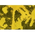 thumbnail image 1 of Ahgly Company Machine Washable Indoor Rectangle Abstract Yellow Modern Area Rugs, 2' x 4', 1 of 4