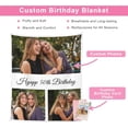 thumbnail image 3 of 50th Birthday Gifts for Women Personalized 50th Birthday Blanket 50th Birthday Decorations Gifts for Her 50 Year Old Gifts for Women Turning 50 and Fabulous Gifts for Mom Friend 1974 (Purple Photo), 3 of 5