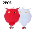 thumbnail image 2 of Paquete de 2 estores para pájaros, decoración de búho colgante para asustar a los pájaros, Cuervo, Paloma, repelente de pájaros, golpe antiventana, 2 of 5