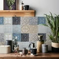 thumbnail image 1 of Lucoss 24pcs 4" Peel and Stick Vinyl Backsplash Tiles Stickers Tile Paint Removable Waterproof Self-Adhesive Decals Vinyl Home Kitchen Bathroom Spring Easter Decoration, 1 of 8