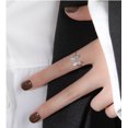 thumbnail image 6 of Womens Butterfly Ring Adjustable Zirconia Copper White Gold Plated Fashion Jewelry Elegant Dainty Gift for Her, 6 of 6