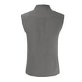 thumbnail image 4 of Men's Summer Hawaiian Solid Color Sleeveless Button-Down Shirt 2XL, 4 of 4