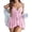 Pink, variant on Lingerie for Women Front Open Babydoll Lingerie Dress Set Chemise Sexy Lace V Neck Nighty Ruffle Hem Sleepwear
