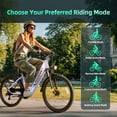 thumbnail image 6 of WOOKEN Electric Bike for Adults ,48V 10.4Ah Removable Battery and up to 50Miles 19.8MPH, 26" x 2.1" Electric Commuter Bike with 7-Speed and Front Suspension, UL 2849, 6 of 10