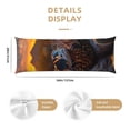 thumbnail image 3 of Fotbe Lizard With Sunglasses Sunset Funda para Almohada Corporal con Diseño, Funda de Microfibra Ultrasuave de 20x54 Pulgadas, Ropa de Cama Elegante, 3 of 7