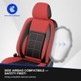 thumbnail image 3 of Car Seat Cover Fit for Toyota Tundra 2008-2026,Breathable Seat Protector,Scratch Resistant Anti-Slip Protection Fast Install Easy Clean Red,Full Set(2 Row 5 Seats), 3 of 12