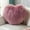 Dark Purple, variant on Elainilye Heart-Shaped Pillow Faux Wool Long-Pile Plush Sofa Cushion for Living Room Bedside Decor Soft Comfort Cute Gift for Girls and Teens