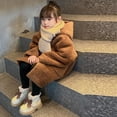 thumbnail image 4 of YMUQEIGH Girls Winter Boots Fashion Fur Lined Lightweight Warm Snow Boots Princess Warm Winter Shoes for Girls, 4 of 7