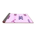 thumbnail image 2 of Ahgly Company Indoor Square Solid Purple Modern Area Rugs, 6' Square, 2 of 4