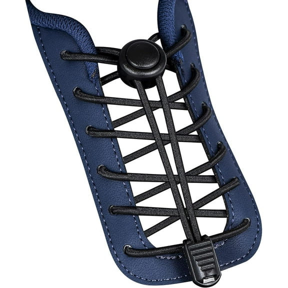No Tie Shoelaces - Tieless Elastic Shoe Laces - Strong Lock Shoelaces for Sneakers - One Size Fits All for Adults