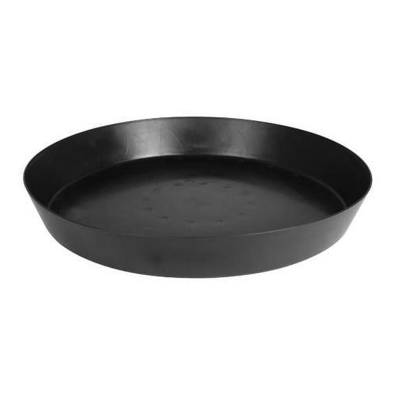 Gro Pro Heavy Duty Black Saucer w/ Tall Sides - 25 in (10/Cs)
