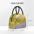thumbnail image 3 of Haiem Flowers And Butterflies Printed Lunch Bag Women, Lunch Box Lunch Bag for Women, Small Leakproof Cute Lunch Tote Large Capacity Reusable Insulated Cooler Lunch Container, 3 of 6