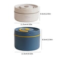 thumbnail image 3 of Round Lunch Box Portable Insulated Lunch Container Set Steel Box, 3 of 8
