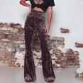 thumbnail image 6 of Womens Wide Leg Sweatpants Women Cargo Pants with Pockets Wide Leg Pants Woman Capri Pants for Women Plus Size Casual Work Pants Women High Waisted Cargo Pants Women Coffee S, 6 of 7