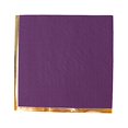 thumbnail image 5 of BalsaCircle 50 Purple Gold Trim 2 Ply Dinner Cocktail Paper Napkins Party Events Home Decorations Supplies, 5 of 8