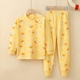 thumbnail image 1 of Conjunto de ropa interior para niños de algodón puro Ropa de casa para niñas Niños Adolescentes Niños medianos y grandes Ropa de abrigo de otoño Pantalones de otoño Ropa para niños, 1 of 1