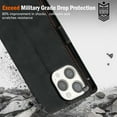 thumbnail image 3 of ELEHOLD for iPhone 15 Pro Max Case,Business Premium Folio PU Leather Magnetic Closure Card Holder Kickstand Shockproof Protective Wallet Case for iPhone 15 Pro Max,Black, 3 of 5