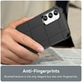 thumbnail image 5 of Feishell for Samsung Galaxy A25 5G Case, Heavy Duty Drop Protection Non-slip Texture Armor Anti-Fingerprint Shockproof Anti-Scratch Silicone Slim Cute Phone Case for Samsung Galaxy A25 5G,Black, 5 of 7