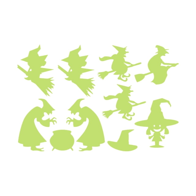 Maojin Halloween Decoration Halloween Window Clings Window Decoration Glass Stickers Static Double-Side Removable Window Sticker