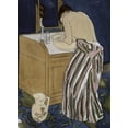 thumbnail image 2 of Cassatt, Mary 11x14 Black Ornate Wood Framed with Double Matting Museum Art Print Titled - Woman Bathing, 2 of 4