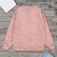 thumbnail image 4 of Mens Sweatshirts Casual Tie Dye Print Crewneck Long Sleeve Tops Stylish Pullover Fall Winter Comfortable Hoodless Loose Mens Sweatshirt Pink M, 4 of 4