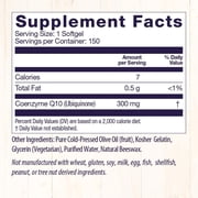 Healthy Origins CoQ10 300 mg (Kaneka Q10, Non-GMO, Gluten Free, Heart Support, Energy Support), 150 Softgels