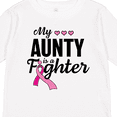 thumbnail image 4 of Inktastic Breast Cancer Awareness My Aunty is a Fighter Boys or Girls Long Sleeve Toddler T-Shirt, 4 of 5