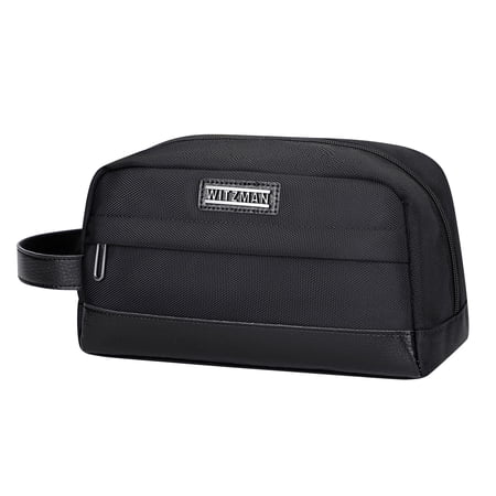 WITZMAN Toiletry Bag for Men Women Lightweight Hanging Travel Bathroom Bag Water-Resistant Dopp Kit Shaving Bag Cosmetic Bag(B692 Black)