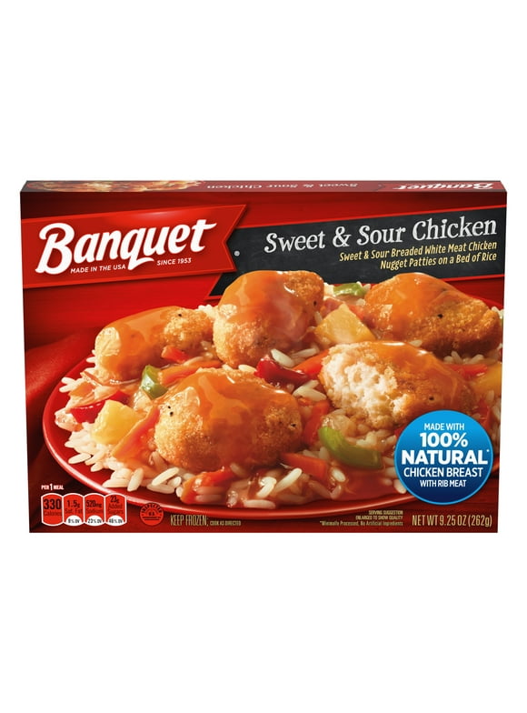 Banquet Sweet and Sour Chicken, Frozen Meal, 9.25 oz (Frozen)