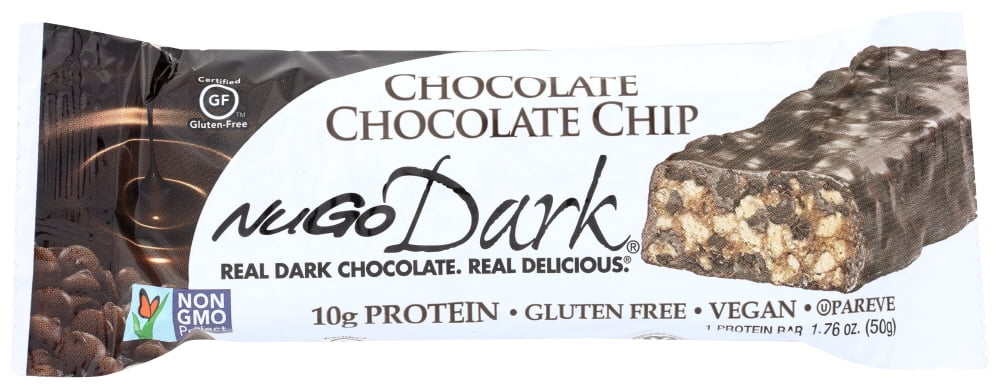 (12 Pack)Nugo Dark Chocolate Chip Protein Bar, 1.76 oz