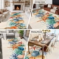 thumbnail image 5 of 5'x8' Area Rugs, Coastal Indoor Outdoor Area Rug for Living Room Bedroom, Summer Beach Starfish Coral Shell Nautical Washable Bathroom Rugs Kitchen Floor Carpet Mats Home Decor Aesthetic, 5 of 8