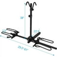 Hitch Mount Bike Rack 2 Bikes, Tray Style Bicycle Carrier Racks for Cars, Suv's, Trucks with 2