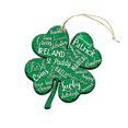 thumbnail image 1 of Designocracy 99752W-O Ireland Clover Wooden Ornament, 1 of 1