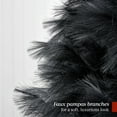 thumbnail image 5 of Best Choice Products 6ft Premium Artificial Black Pampas Christmas Tree Holiday Decor w/ Foldable Metal Base, 5 of 9