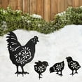thumbnail image 4 of WHAMVOX 4pcs Chicken Garden Decorations Chicken Yard Decor Chicken Yard Decor Acrylic Chicken Garden Decor Chicken Stakes, 4 of 8