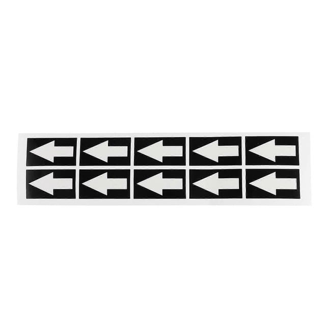 Warning Arrow Stickers For Warehouse Outdoor Use Strong Adhesion 10Pcs