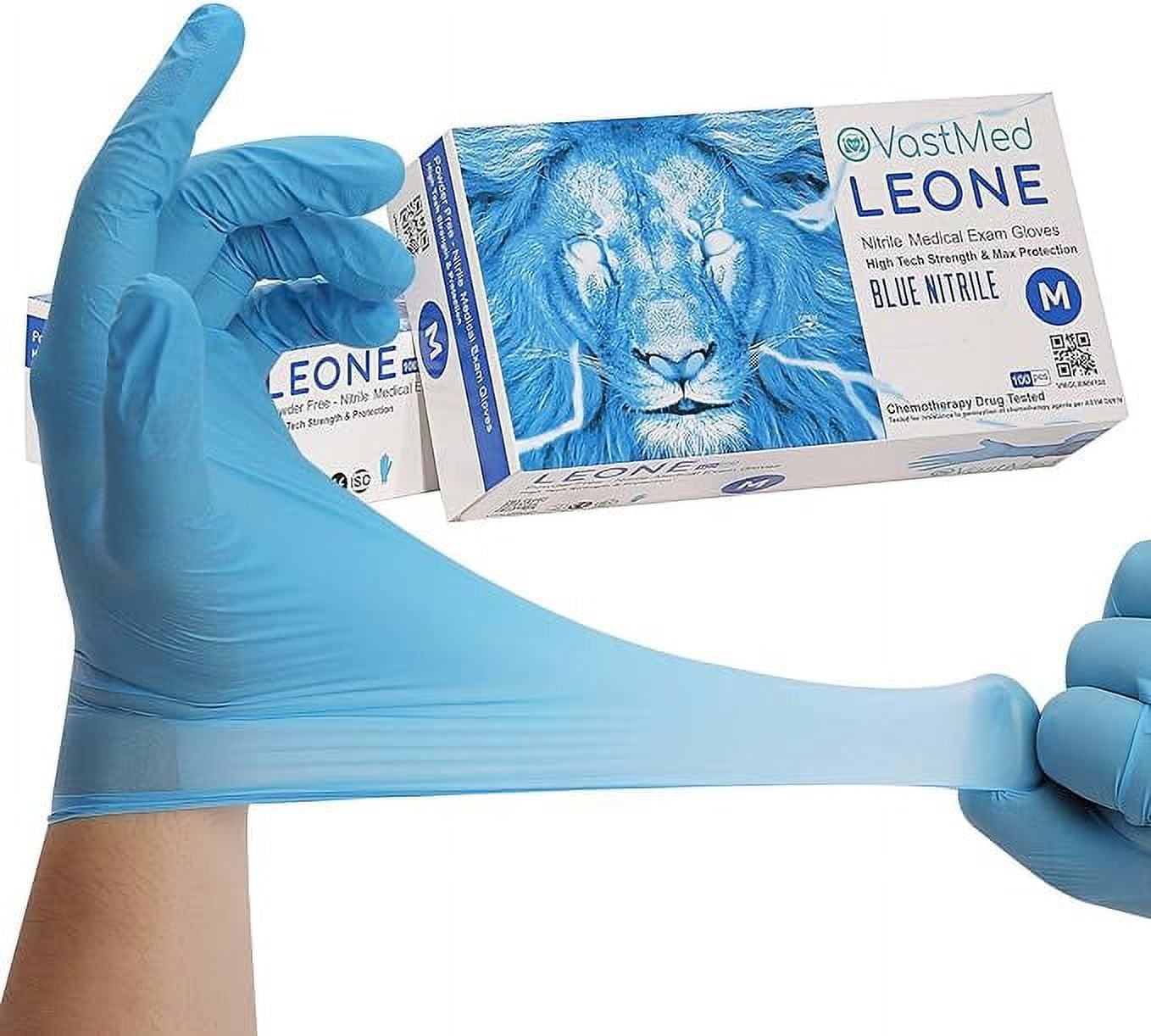 Nitrile Gloves Powder-Free Disposable Gloves, 1000 Count – Small, Blue