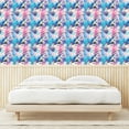 thumbnail image 3 of Ambesonne Marine Abstract Peel & Stick Wallpaper for Home, Deep Ocean Life, 13"x72", Sea Blue Pink and Multicolor, 3 of 5