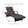 thumbnail image 7 of Signature Design by Ashley Casual Kantana Chaise Lounge, Set of 2, Brown, 7 of 7