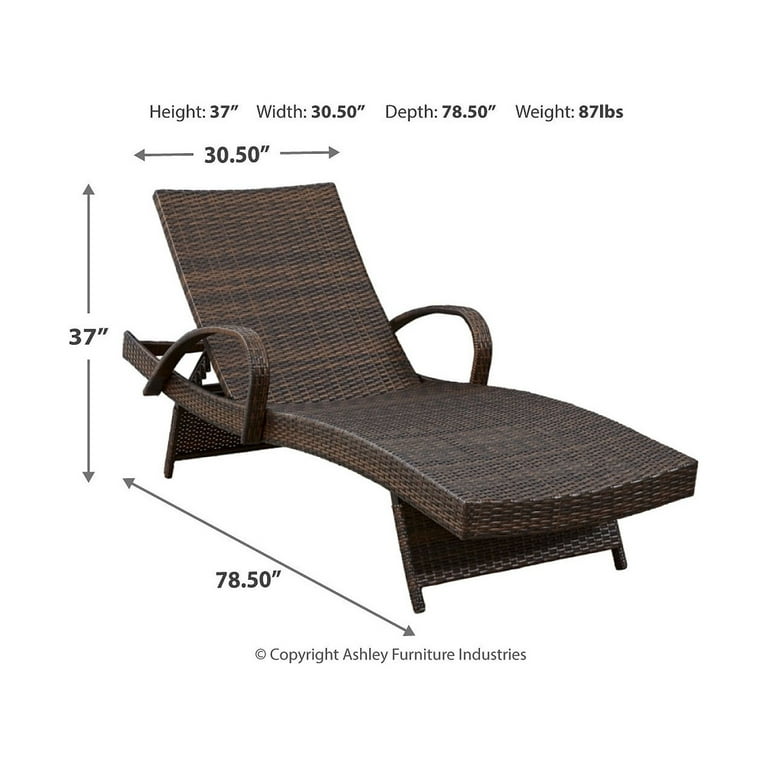 Kantana Chaise Lounge (set of 2) - Brown Kantana Chaise Lounge (set of 2) - Brown